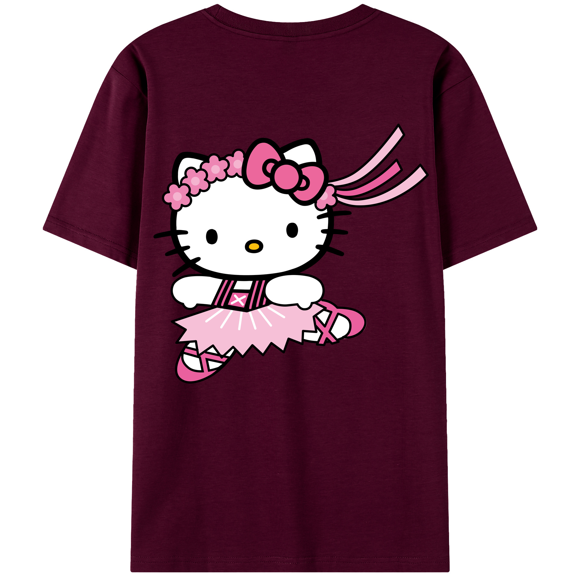 （画像用） Hello Kitty ハローキティ レディース半袖Tシャツ(バックプリント)